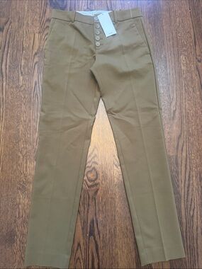 🤪🤪 🥭 MANGO Men's Button-Fly Dress Pants in Olive Green